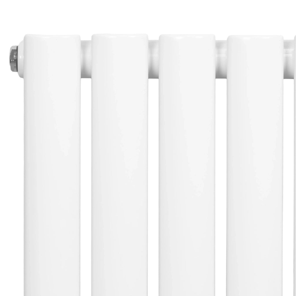 Radiatore Verticale Design Ovale Colonna Singola Bianco 1800x480 mm