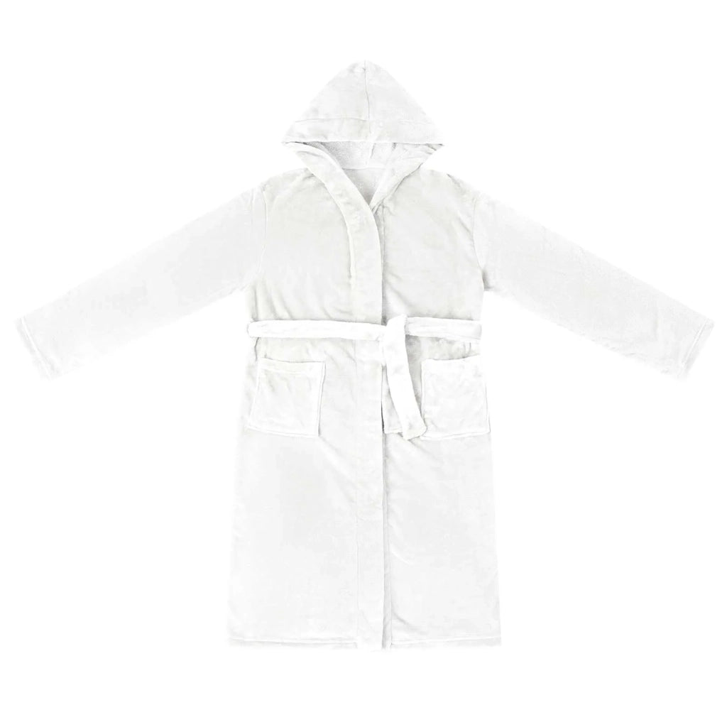 Accappatoio con Cappuccio Bianco s Flanella 42017249