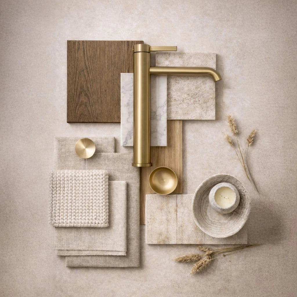 Rubinetto Da Bagno Rea Rivo Brush Gold