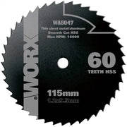 Lama circolare HSS WA5047 120 mm 60 denti per sega Worxsaw taglio metallo e plastica per WX423 WX424 WX425 - Worx