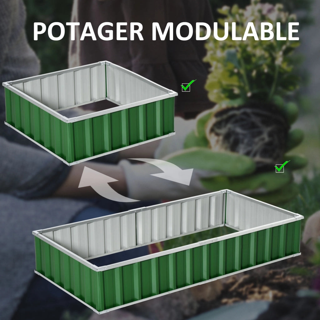 Letto da giardino modulare ¨C Minimal ¨C verde 174x90x30 cm