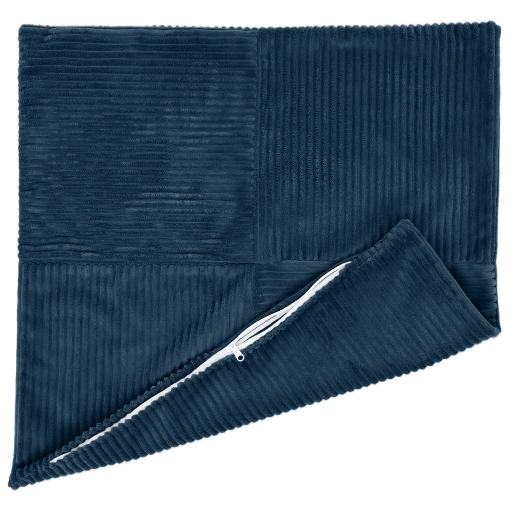 Federa 2 pcs ALMELO Blu navy 45 x 45 cm corduroy 914773