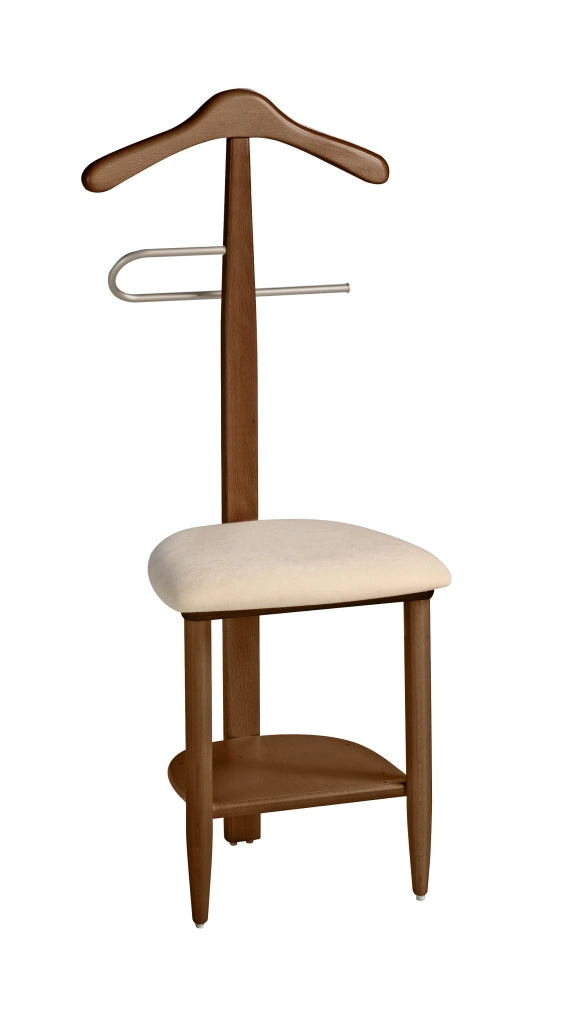 Sedia-Servomuto Herdasa legno di faggio noce 105x45x41
