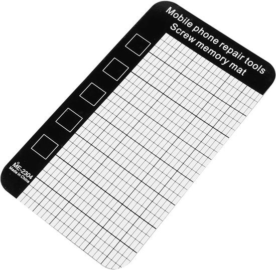 Set di viti portatile - Magnetico - 2 pezzi - Kit di viti e chiavi - Riparazione di smartphone - Spazio di lavoro compattabile - Set di viti magnetiche