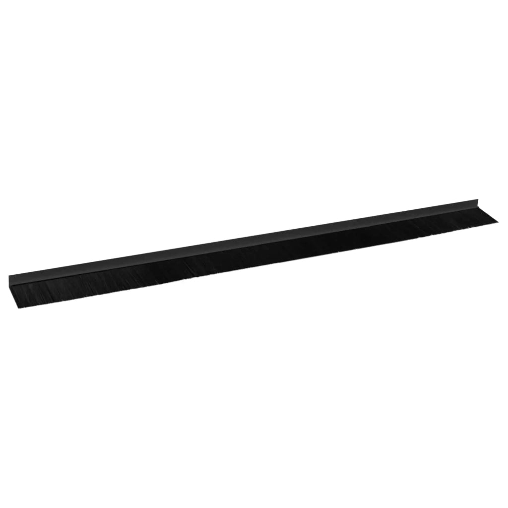 Spazzole per porte autoadesive 2 pcs Nero 100 cm 42019571