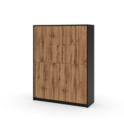 Credenza alta BUDAPEST nero/quercia