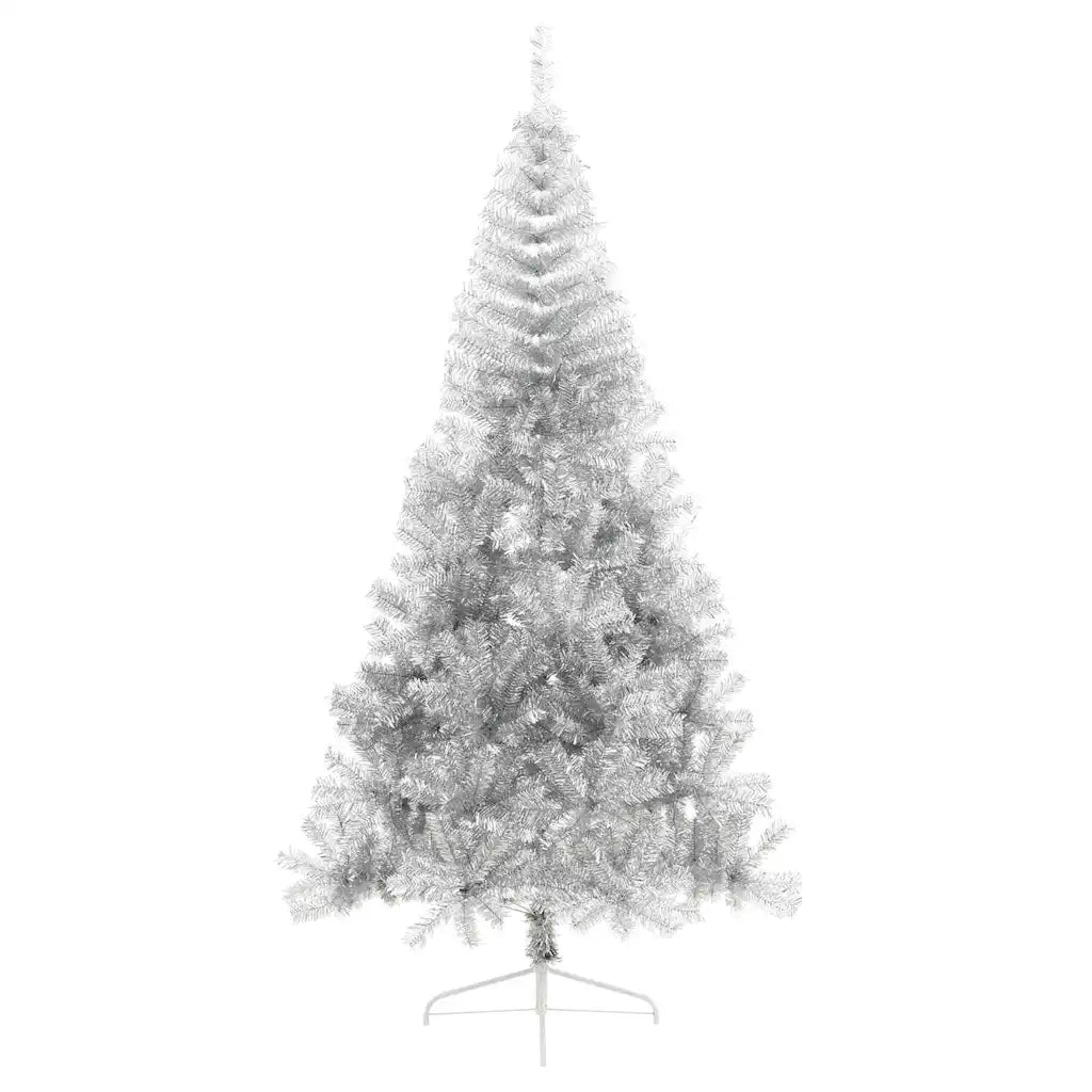 Albero di Natale artificiale con luci integrate Argento 210 cm 3397225