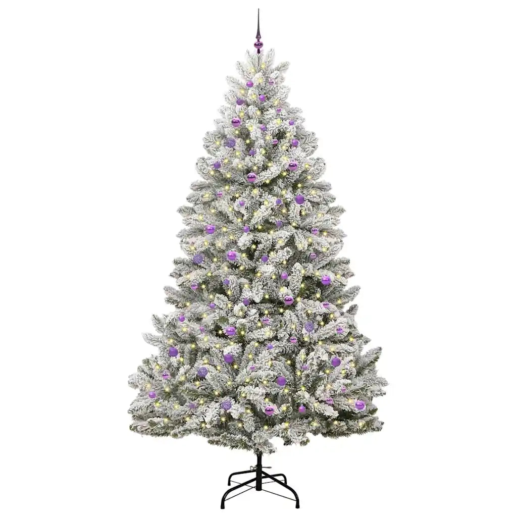 Albero di Natale artificiale con 300 LED Verde e Bianco 270 cm 3395781