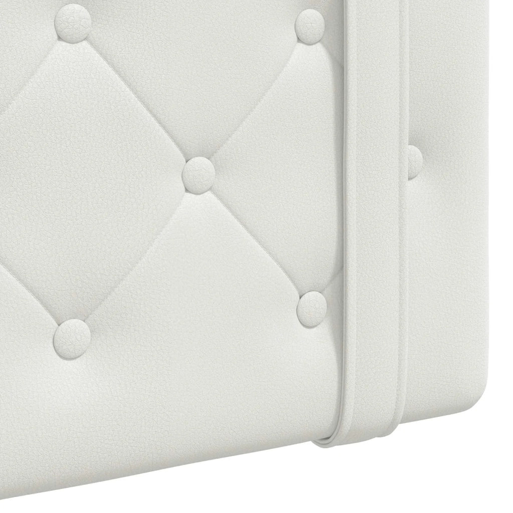Testiera | Testata sospesa Bianco Similpelle