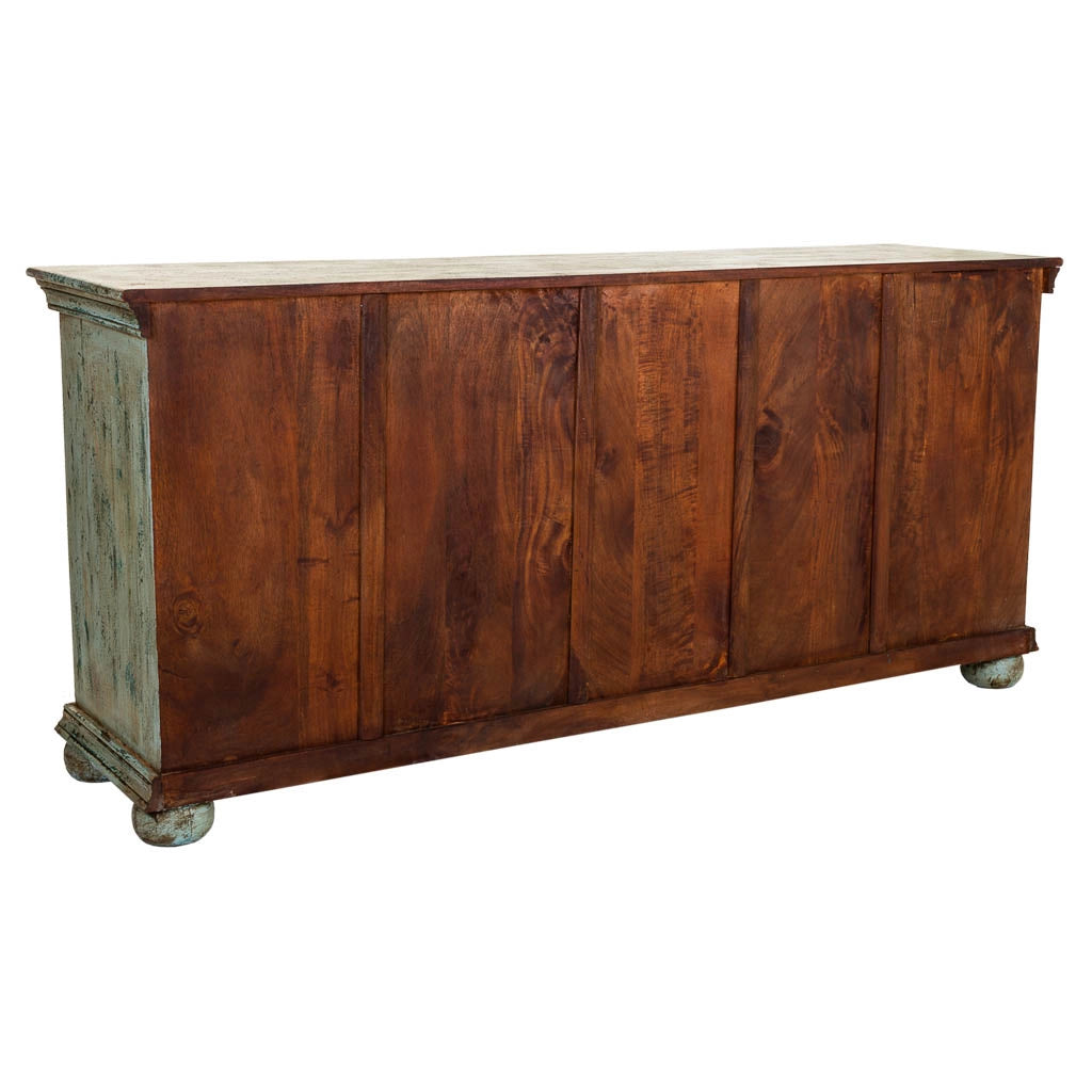 Credenza in legno verde 165x45x76