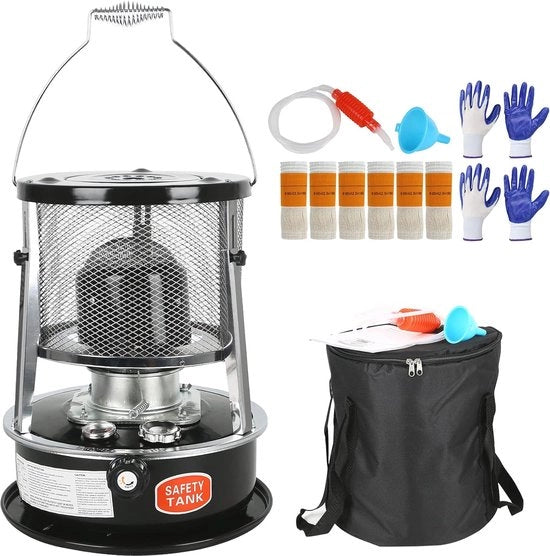 Portatile Caldaia a Petrolio per Interno e Esterno - 3000 W, Senza Corrente, Ideale per Campeggio e Riscaldamento di Tenda
