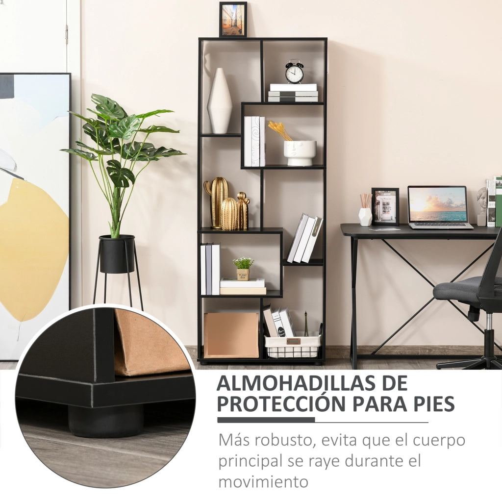 Libreria Moderna Stretto ¨C Minimal ¨C 70x24x178 cm Nero