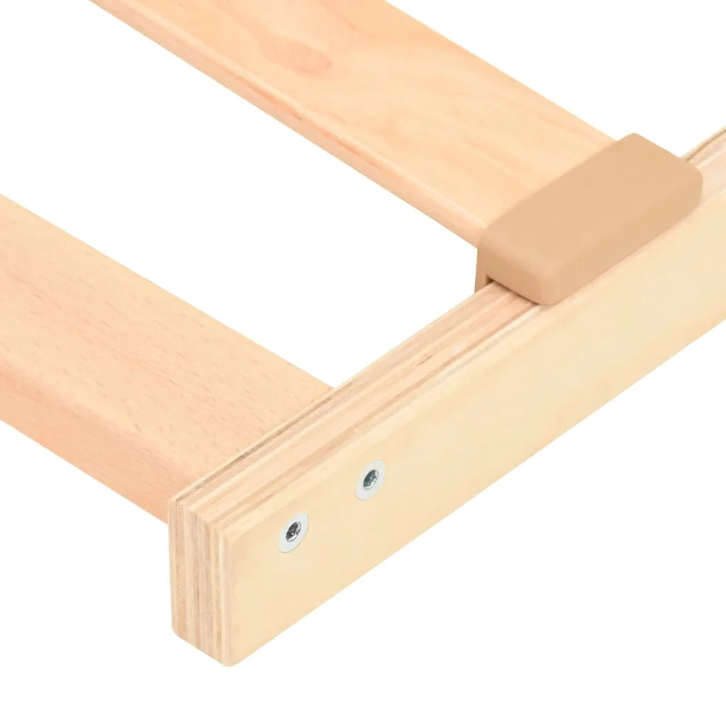 Base a doghe Marrone 120 x 190 cm Legno massello di faggio 42015280