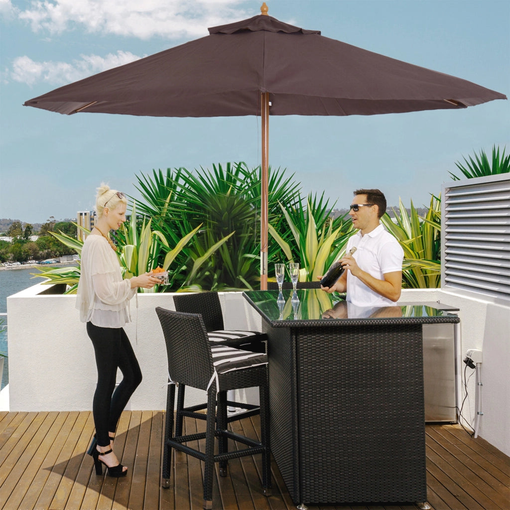 Ombrellone da Giardino ¨C Minimal ¨C Grigio ?250x230 cm