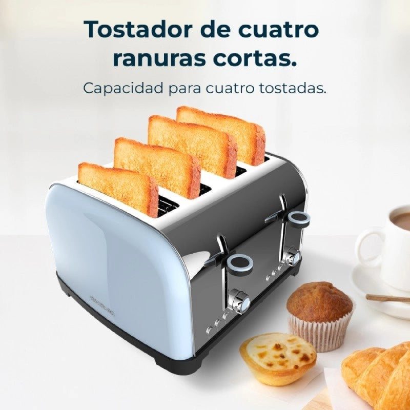 CECOTEC 04829 - Tostapane Toastin' time 1500 Double Blue