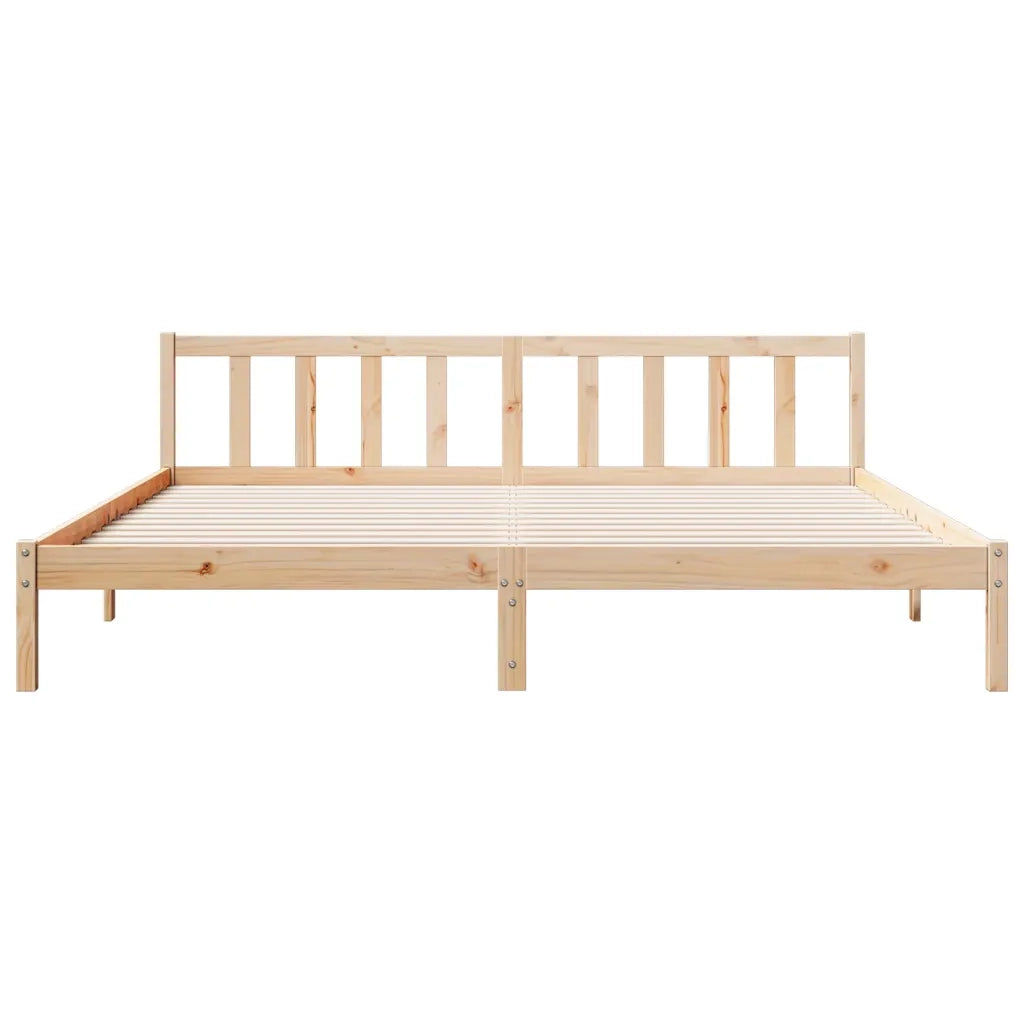 Letto Extra Lungo senza Materasso 180x220 cm in Legno di Pino 852452