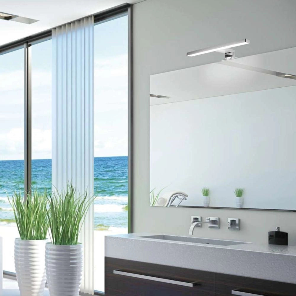 Lampada LED per bagno Kyra 300 mm colore cromato