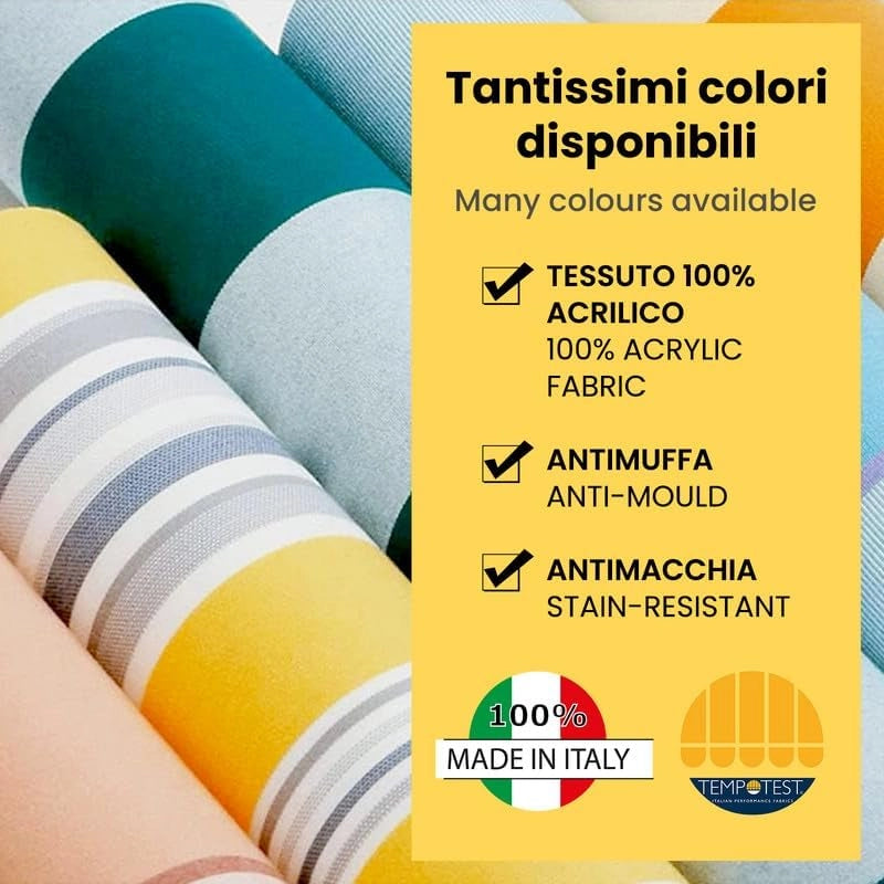 Tenda da Sole a Bracci Estensibili a Scomparsa Totale Tempotest Para' - Colore Grigio 79 - Largh. 3,90 x Sporgenza 2,60 - Att. Par. Arg. DX
