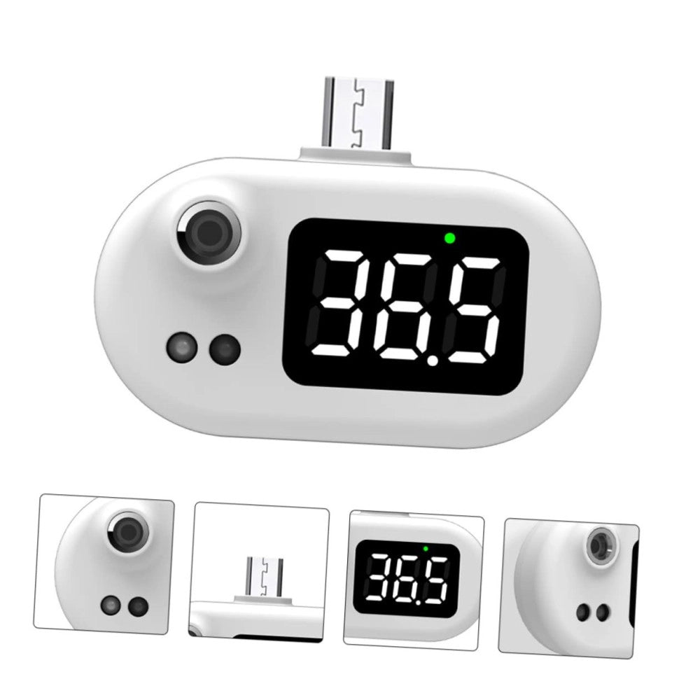 Trade Shop - Termometro Digitale Frontale Infrarossi Per Febbre Senza Contatto Usb Type C K8+ -