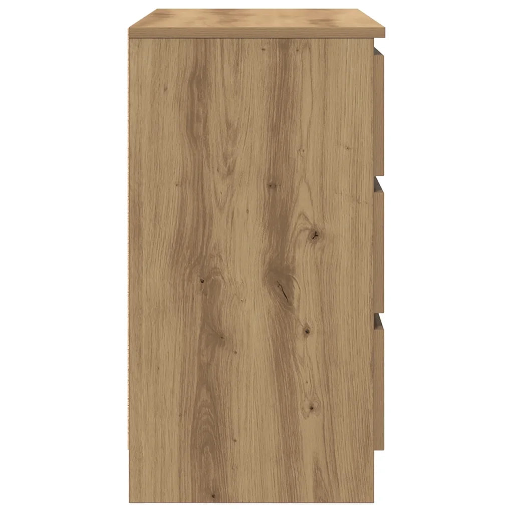 Credenza | Madia | Buffet da pranzo | Armadio da pranzo con Cassetto Rovere Artigianale 71x35x65 cm Truciolato