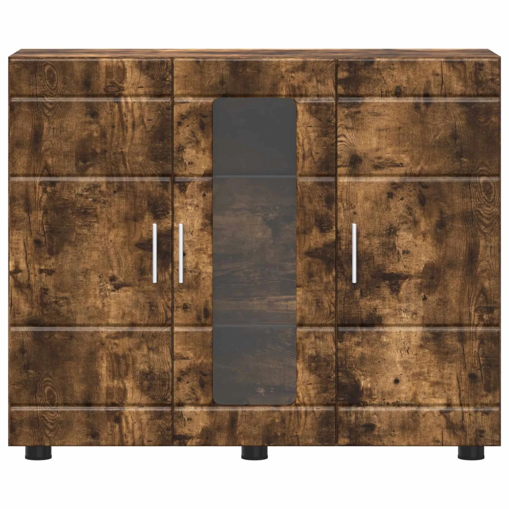 Armadio in Legno Rovere fum¨¦ 88,5 x 30,5 x 73 cm CFW1626109