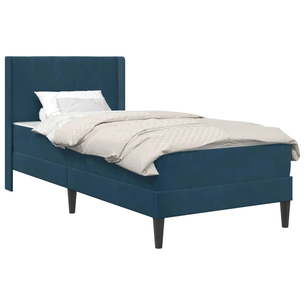 Struttura letto con materasso Blu 80 x 200 cm Velluto 3414830