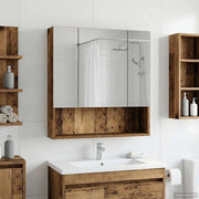 Mobiletto per specchio da bagno Legno vecchio 60 x 14.5 x 70 cm 889189