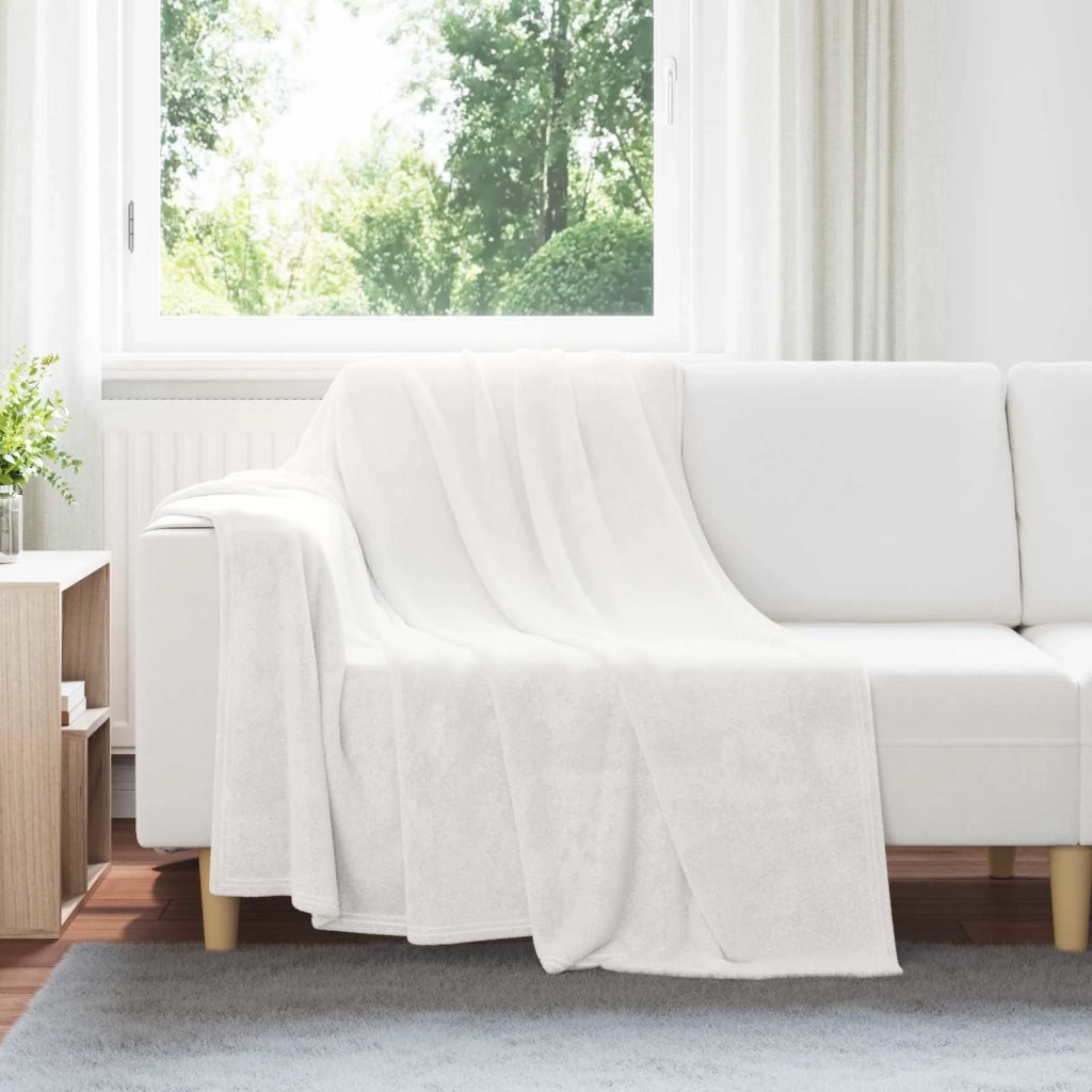 Coperte da Pile 6 pcs Bianco 150 x 200 cm Panno 42016814