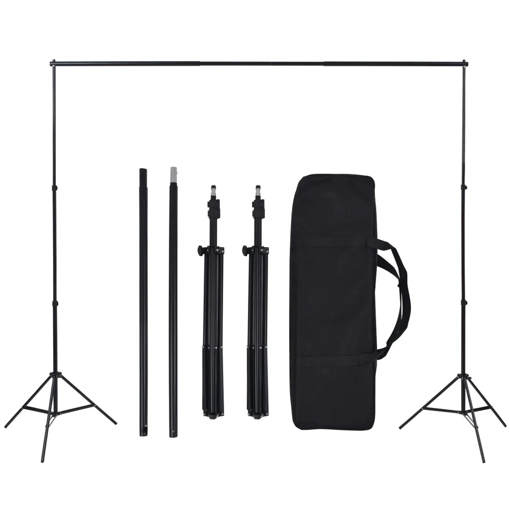 Kit per Studio Fotografico con Set di Luci e Fondale 3094698