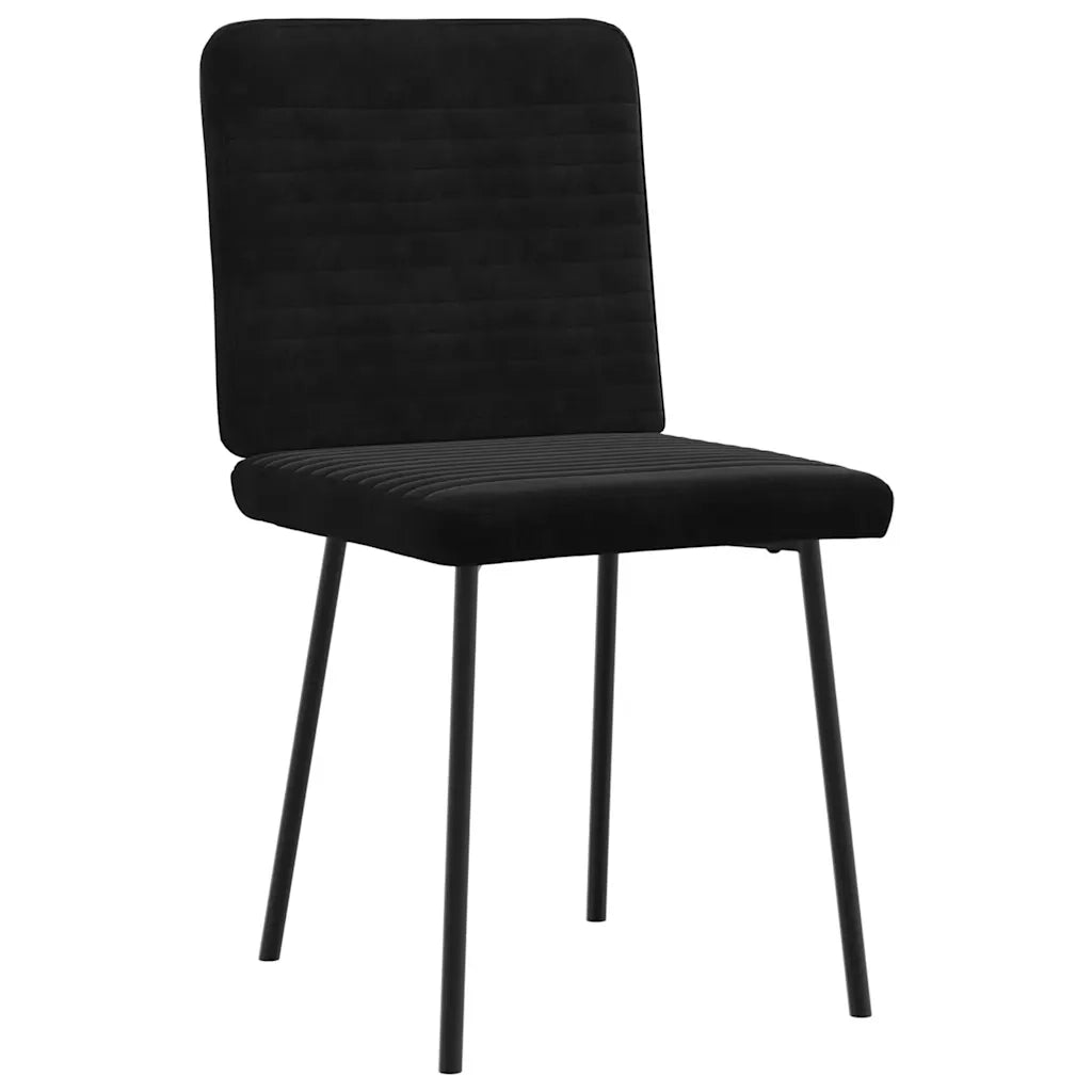 Sedie da Pranzo 2 pz Nere in Velluto 4101139