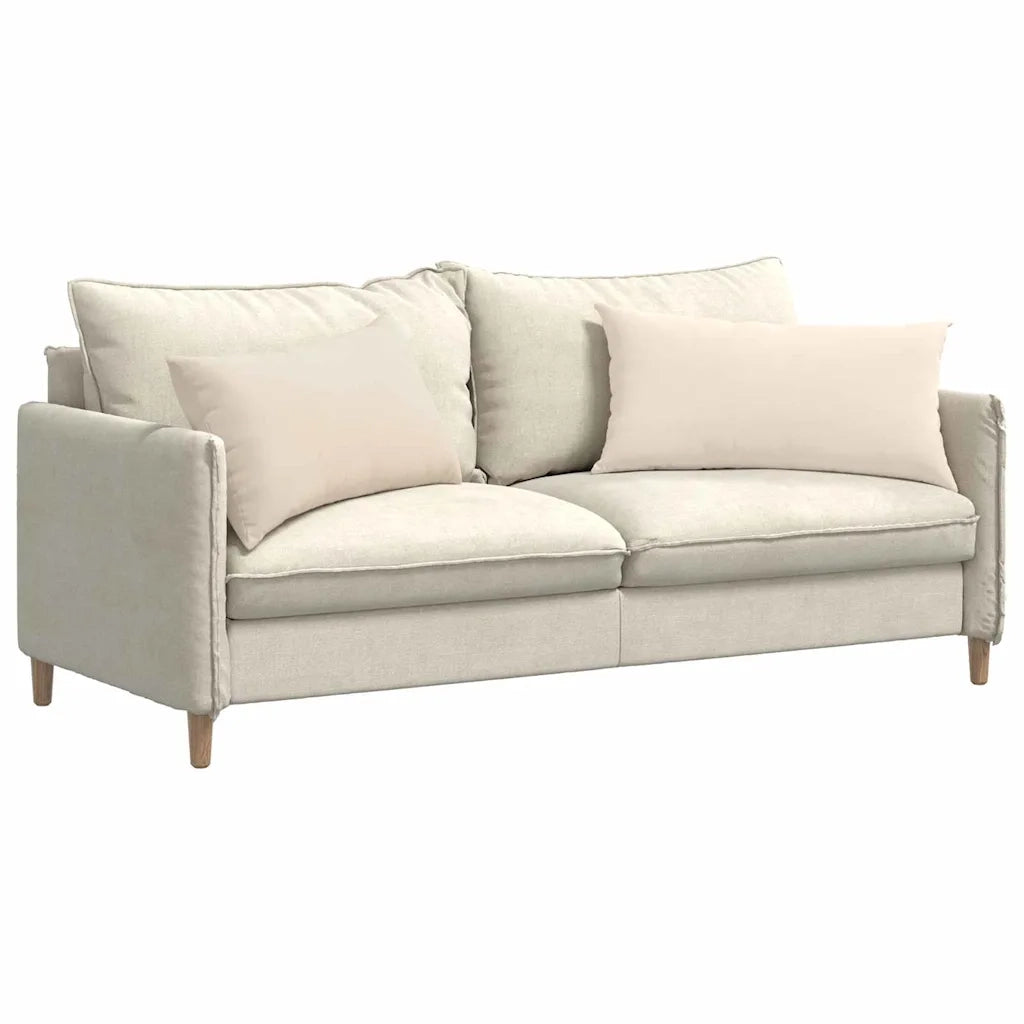 Cuscini da Divano 2 pcs Beige 80 x 40 cm Tessuto 42013730