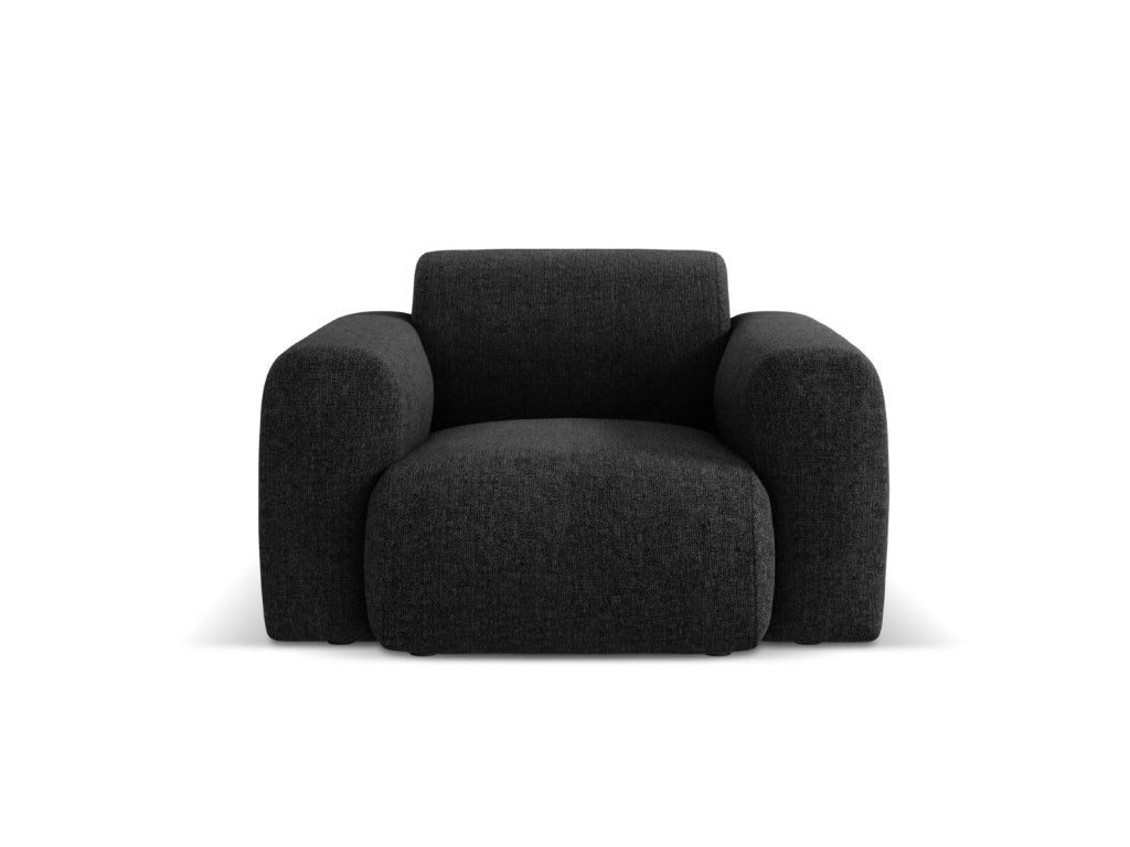 Cosmopolitan Design - Poltrona "Nolio" 2 posti in ciniglia nero 