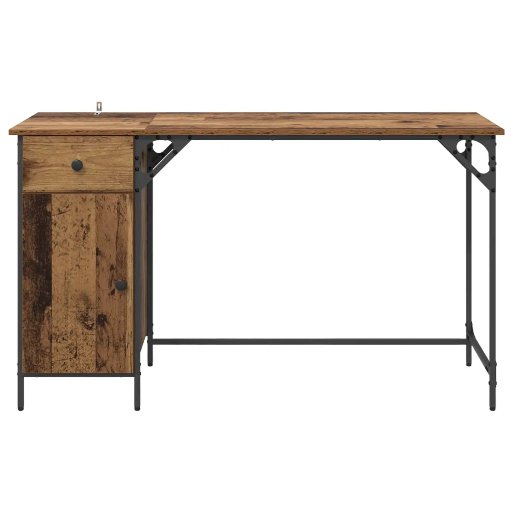 Scrivania per computer Legno vecchio 131 x 48 x 75 cm 882832