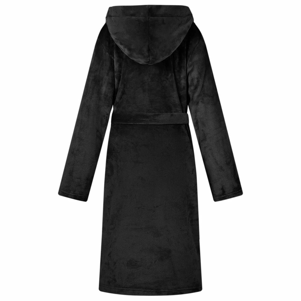 Accappatoio con Cappuccio Nero s Flanella CFW7420750