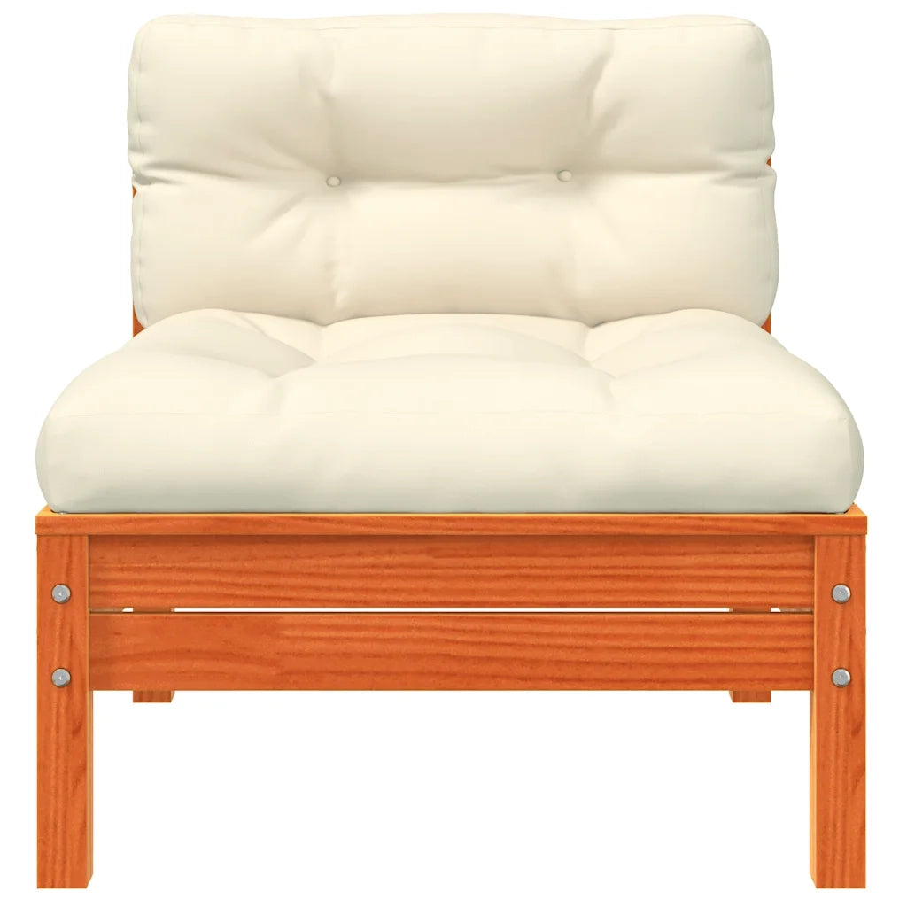Divano da Giardino con Cuscini e Poggiapiedi 2 Posti 838182
