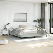 Struttura letto senza Materasso Grigio Chiaro 193x203 cm matrimoniale Velluto 347360