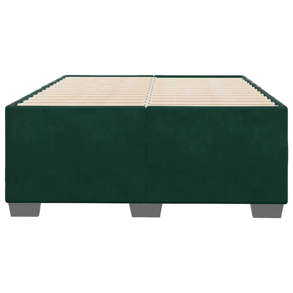 Giroletto senza Materasso Verde Scuro 120x190 cm Velluto 3284622