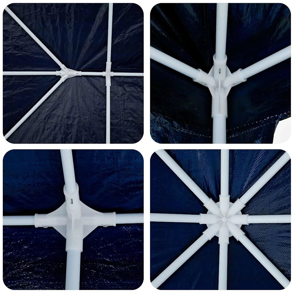 Tenda Party Blu 600 x 400 x 266 cm Polietilene e Acciaio 42003430
