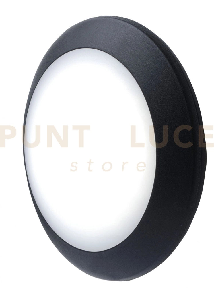 VERONA APPLIQUE PLAFONIERA D27 CM 1 LUCE ATTACCO E27 NERO IP66
