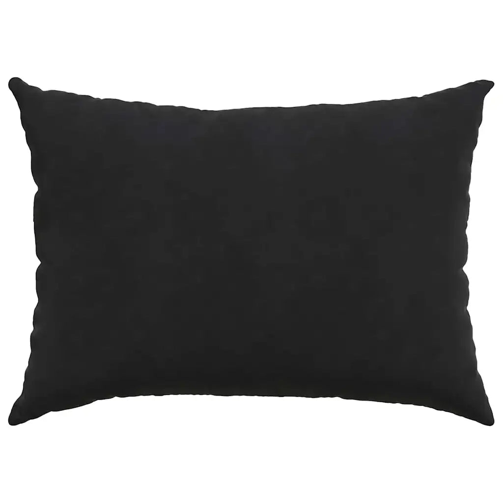 Cuscini da Divano 2 pz-Set di 2 Cuscini per Sofa Nero 70 x 50 cm Tessuto in Cords