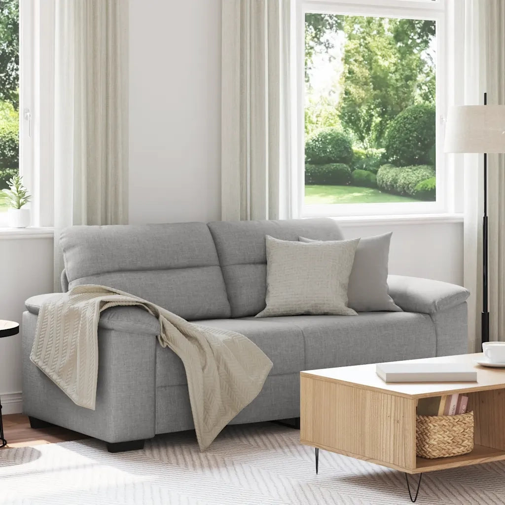 Divano a 2 Posti Grigio Nuvola 180x81x84 cm in Tessuto 4105315