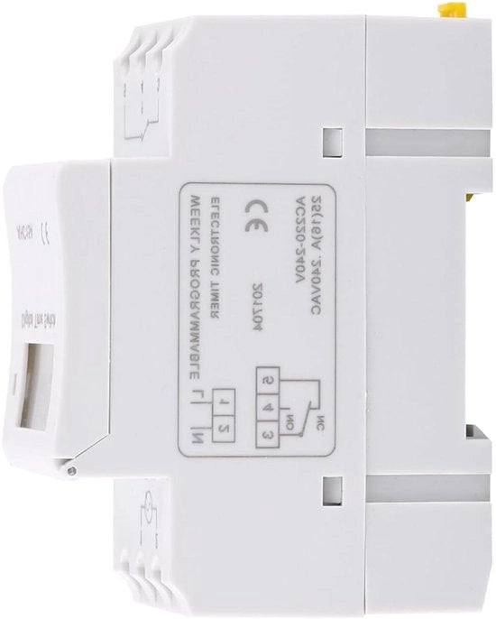 Timer a display LCD con 16 impostazioni programmati di ACCENSIONE e SPEZIFICA - Programmabile settimanale - Utilizzo generale - 220V - Timer con manuale in italiano