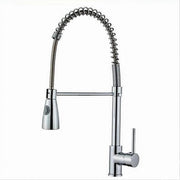 Trade Shop - Miscelatore Rubinetto Con Doccetta A Molla Canna Alta Isola Per Cucina 87464 -