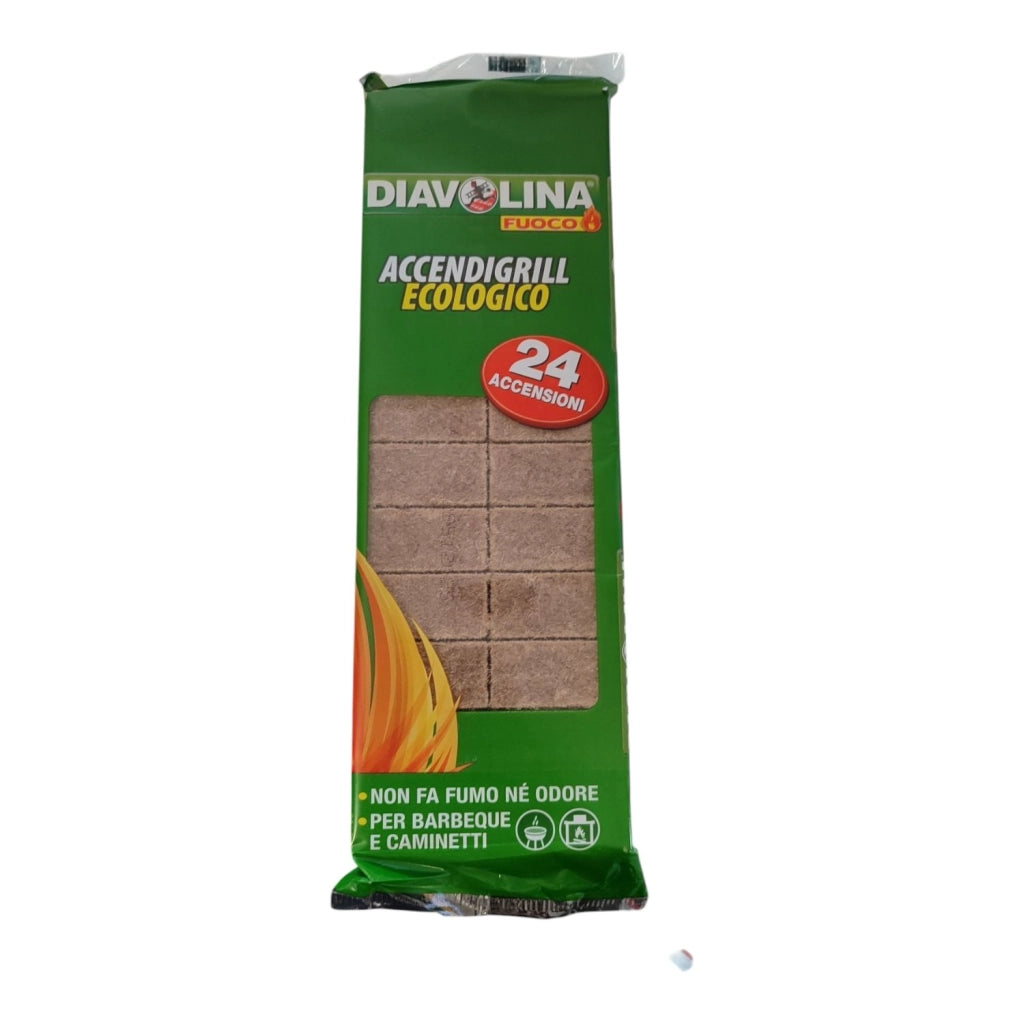 ACCENDIFUOCO DIAVOLINA ECOLOGICO 24 ACCENSIONI