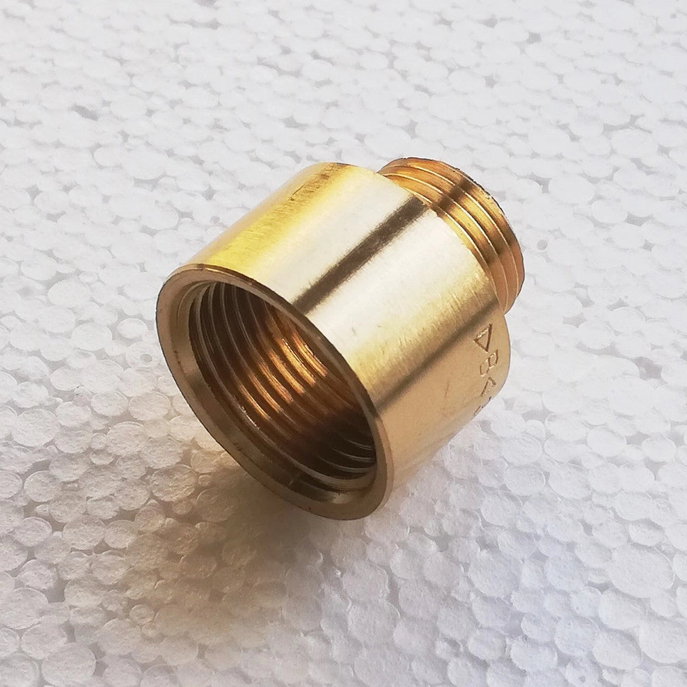 Prolunga ridotta da f 11/4 x m 1 in ottone giallo