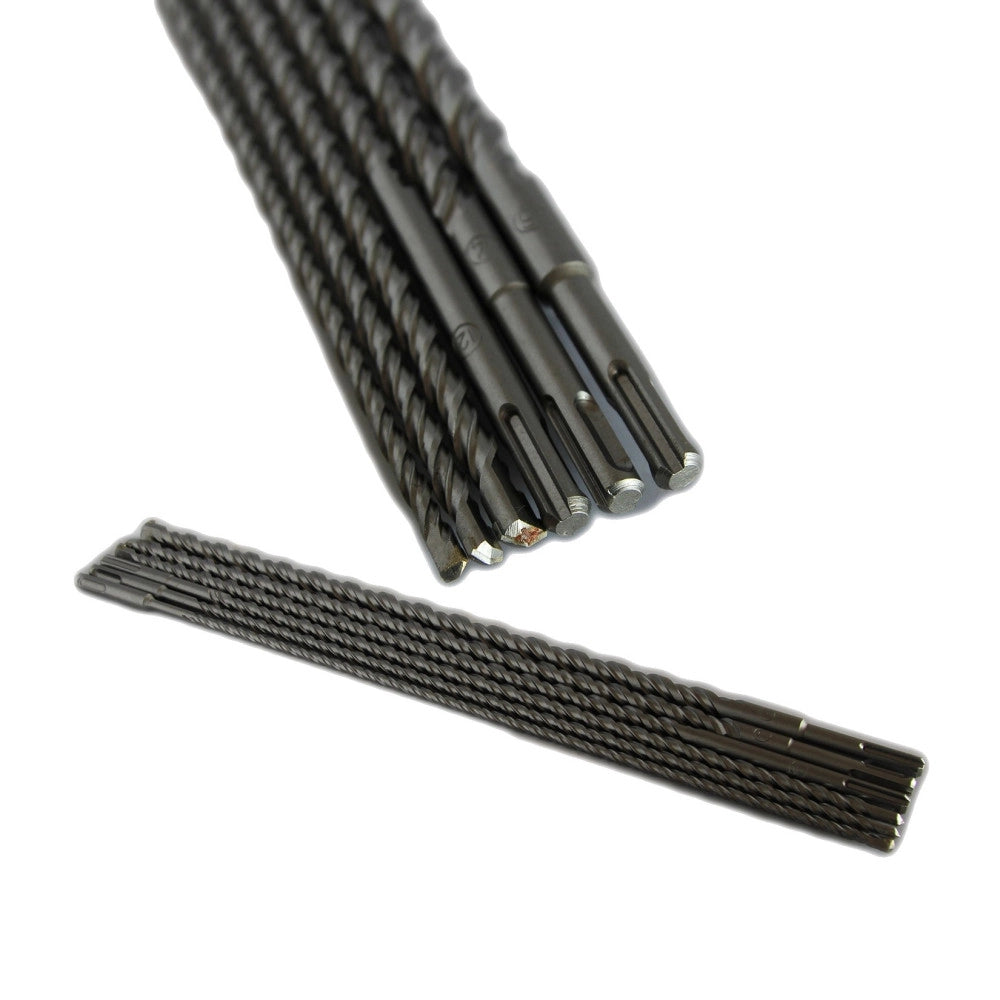 Trade Shop - 6 Punte Muro Sds Da 450 Mm Per Trapano Tassellatore ø 6, 8, 10, 12, 14, 16 Mm -