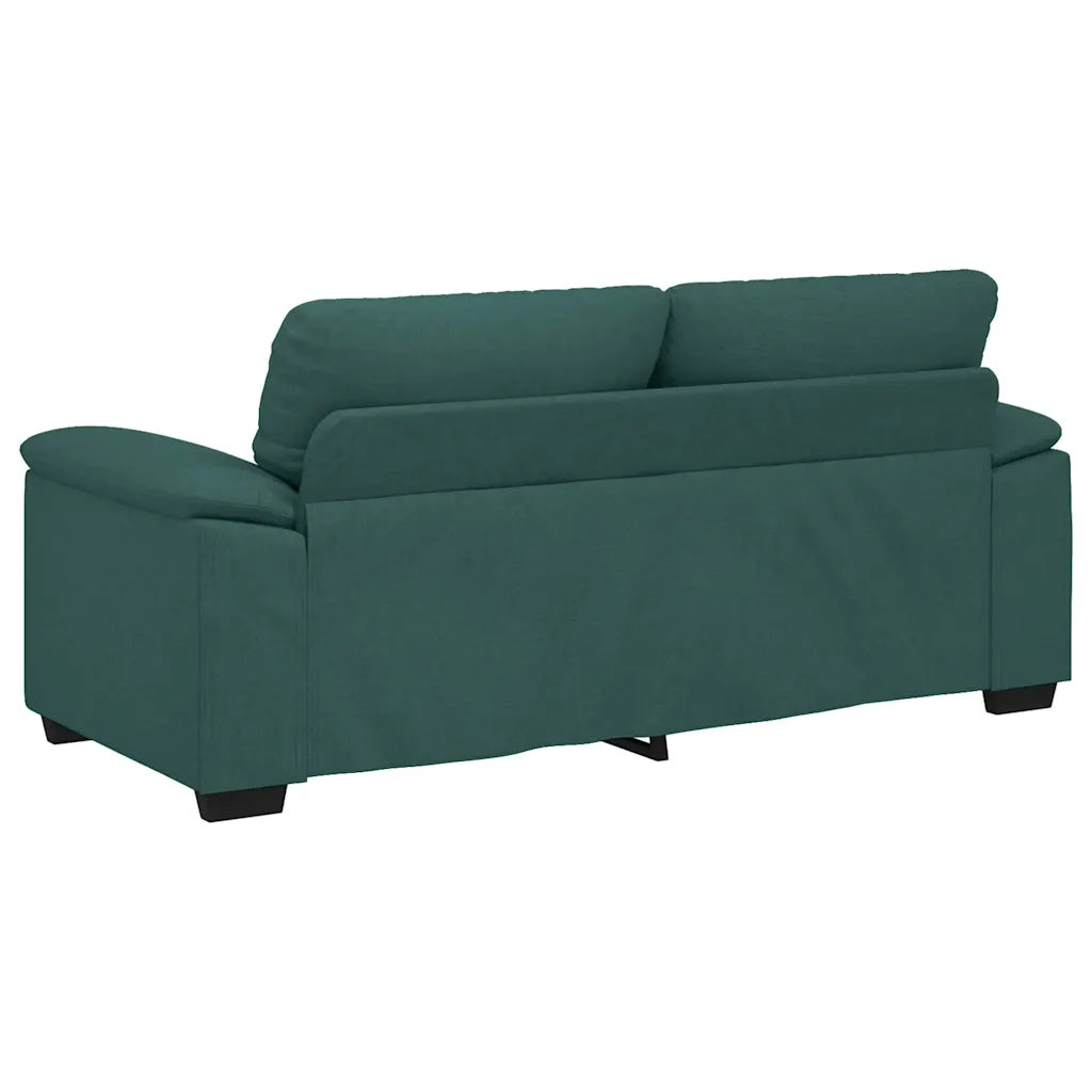 Divano a 2 Posti-Sofa 2 Posti Verde Scuro 140 cm in Tessuto 233985