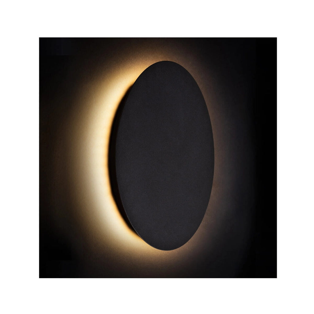 Applique LED Nowodvorski Ring nera in acciaio 9W 3000K