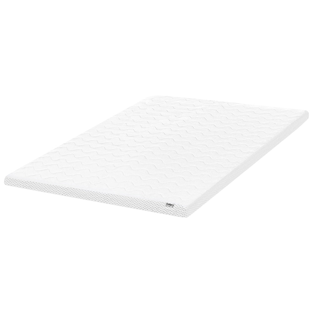 Coprimaterasso in schiuma bianca 140 x 200 cm comfort morbidezza
