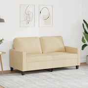 Divano a 2 Posti-Sofa 2 Posti Crema 140 cm in Tessuto 825170